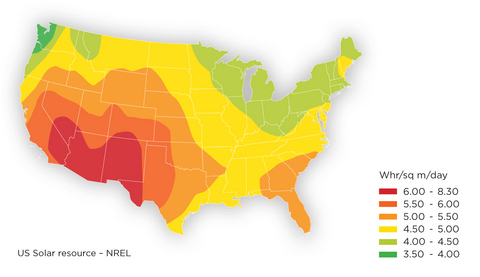 US Solar Map